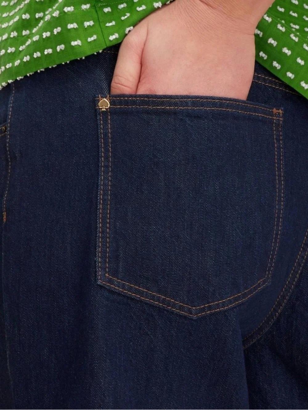 kate spade x Target collab Dark Blue Cuffed Jeans